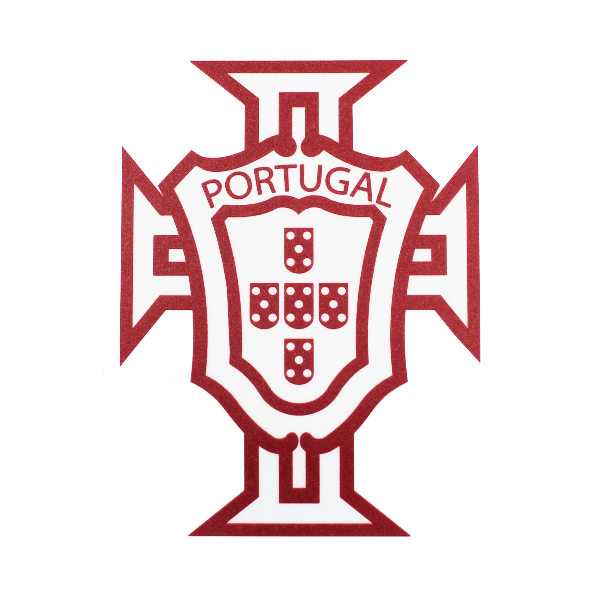 Portugal National Team Red Sticker FPF Emblem