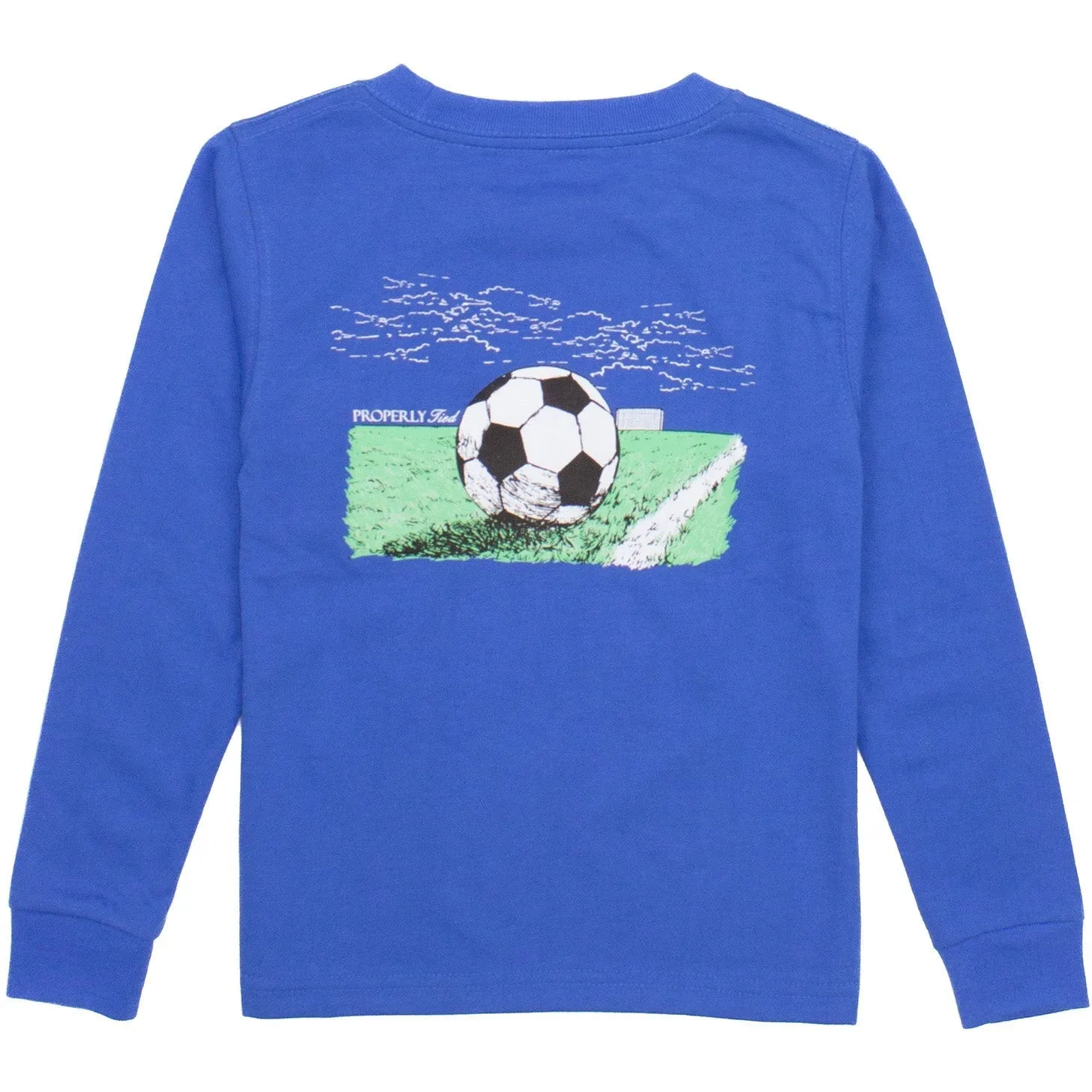 Properly Tied Boys Soccer Long Sleeve | Bay Blue