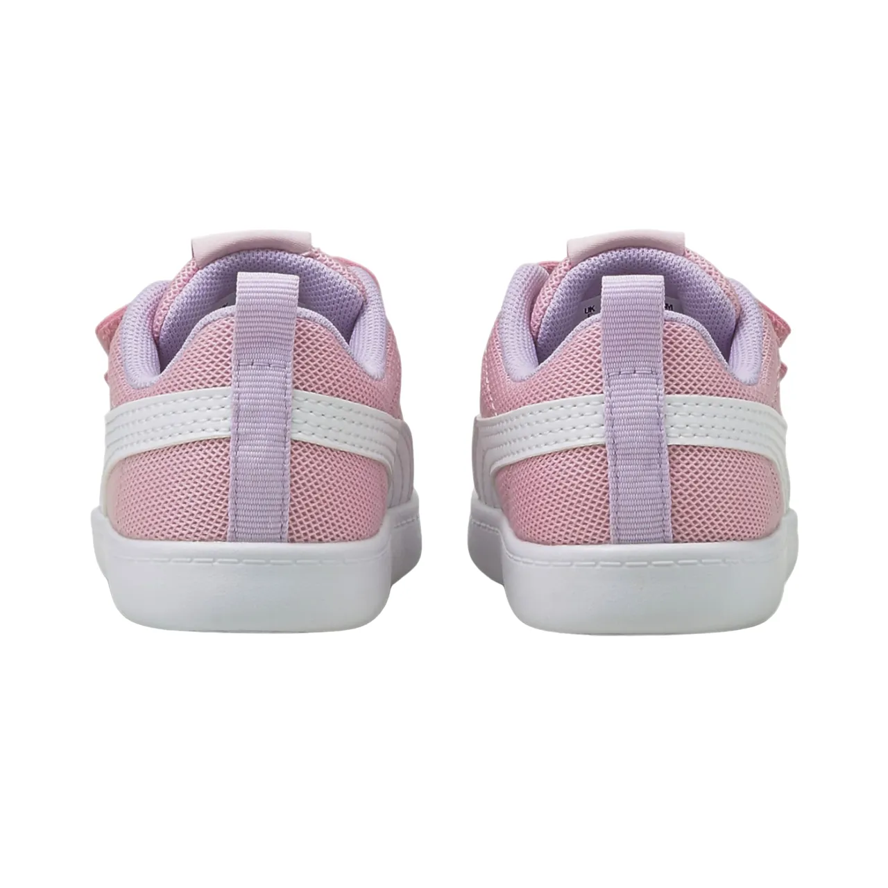 Puma scarpa sneakers in mesh Courtflex v2 371758-08 rosa-bianco