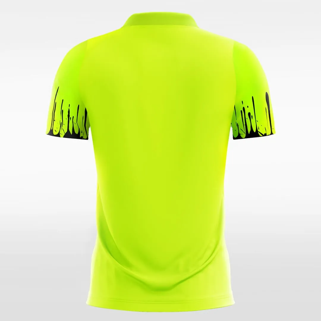 Raindrop - Customized Men's Fluorescent Sublimated Soccer Jersey