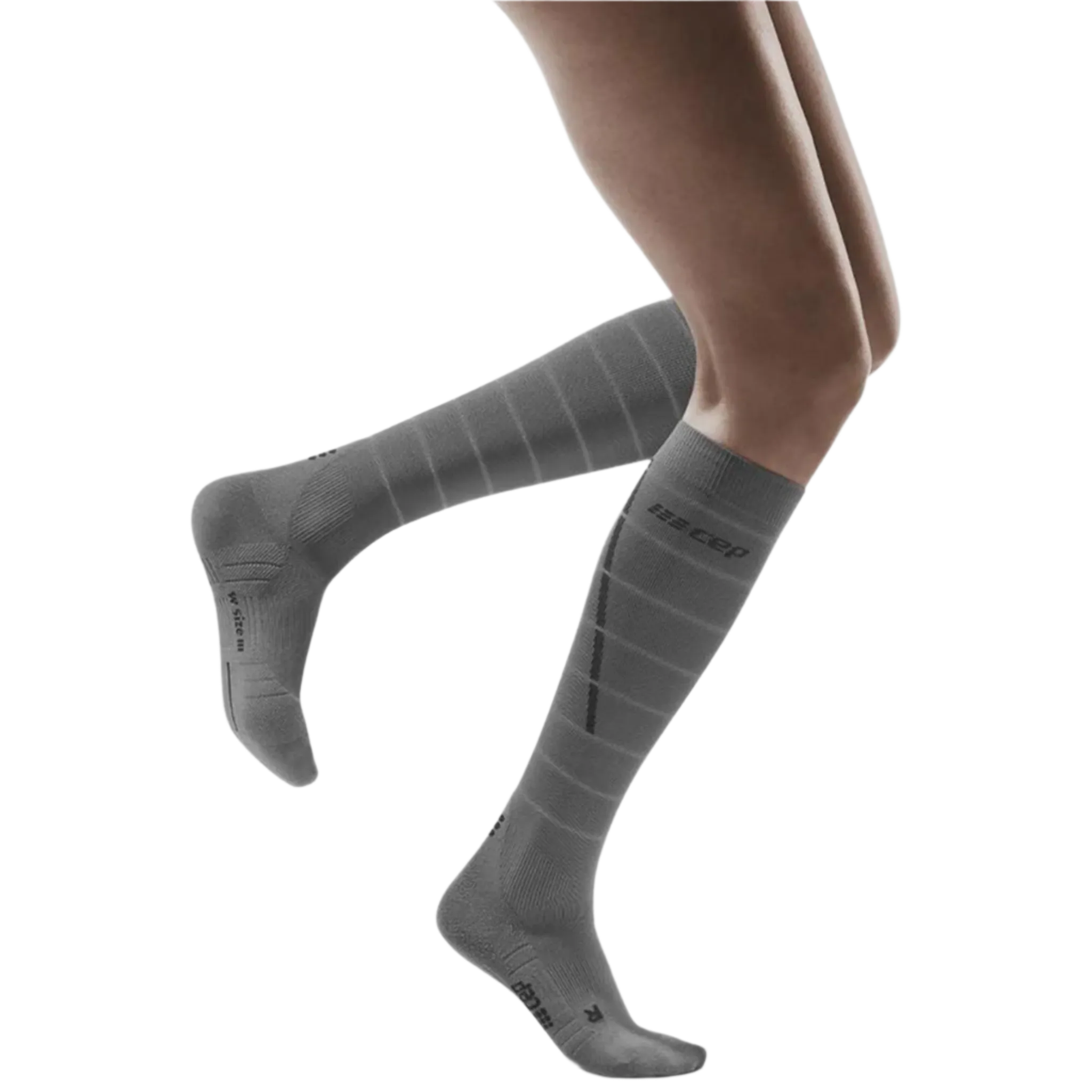 Reflective Tall Compression Socks, Women