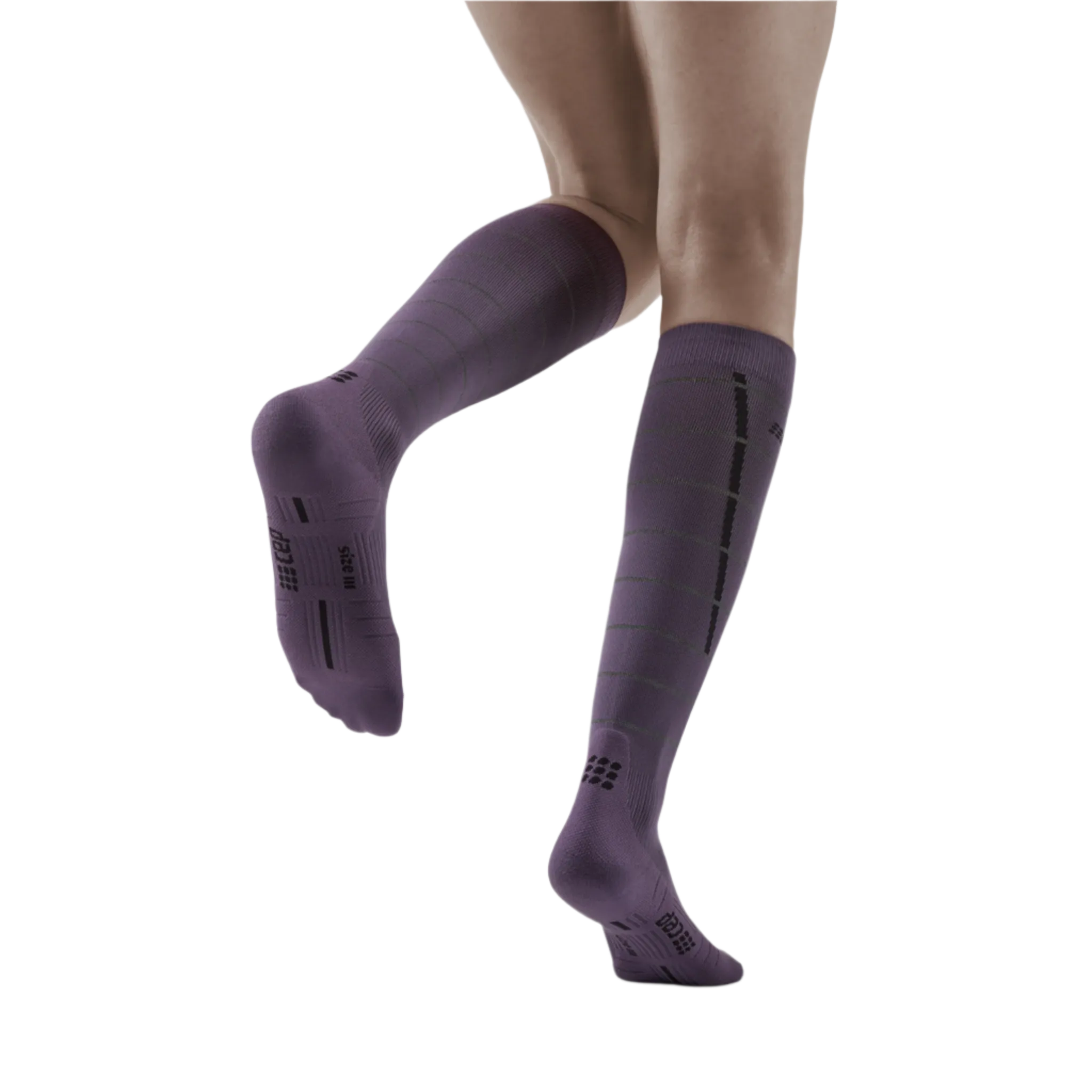 Reflective Tall Compression Socks, Women