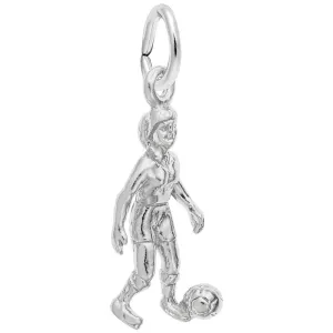 Rembrandt Charms - Female Soccer Player Charm - 3372