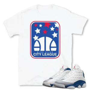 Retro 13 French Blue City League Shirt