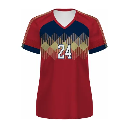 Russell Athletic Ladies Freestyle Sublimated V-Neck Soccer Jersey