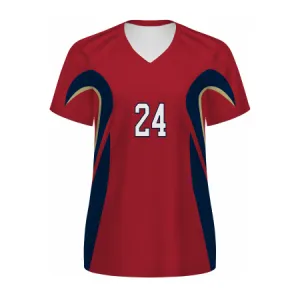 Russell Athletic Ladies Freestyle Sublimated V-Neck Soccer Jersey