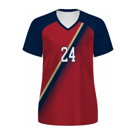 Russell Athletic Ladies Freestyle Sublimated V-Neck Soccer Jersey