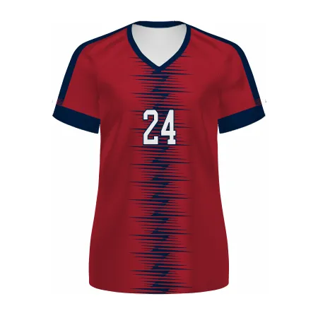 Russell Athletic Ladies Freestyle Sublimated V-Neck Soccer Jersey