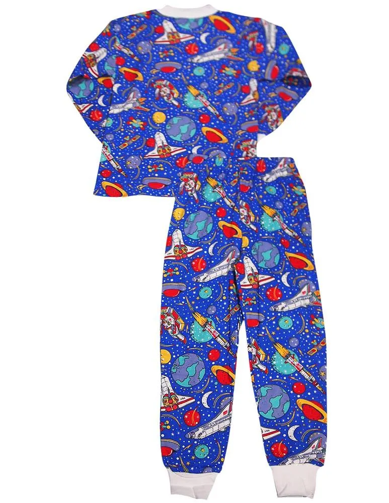 Sara's Prints Boys Girls Unisex Kids Long Sleeve 2 Piece Pajama Set, 32831