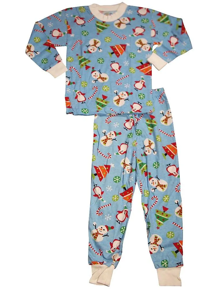 Sara's Prints Boys Girls Unisex Kids Long Sleeve 2 Piece Pajama Set, 32831