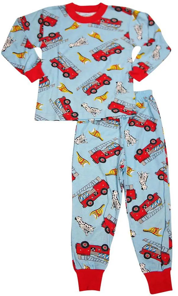 Sara's Prints Boys Girls Unisex Kids Long Sleeve 2 Piece Pajama Set, 32831