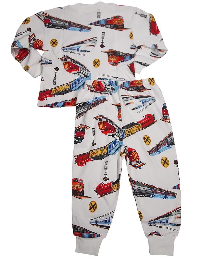 Sara's Prints Boys Girls Unisex Kids Long Sleeve 2 Piece Pajama Set, 32831