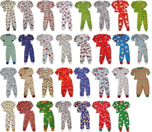 Sara's Prints Boys Girls Unisex Kids Long Sleeve 2 Piece Pajama Set, 32831