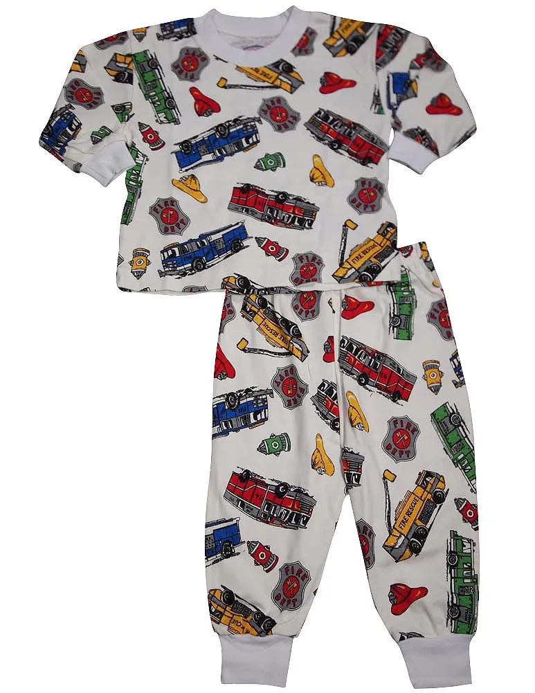 Sara's Prints Boys Girls Unisex Kids Long Sleeve 2 Piece Pajama Set, 32831