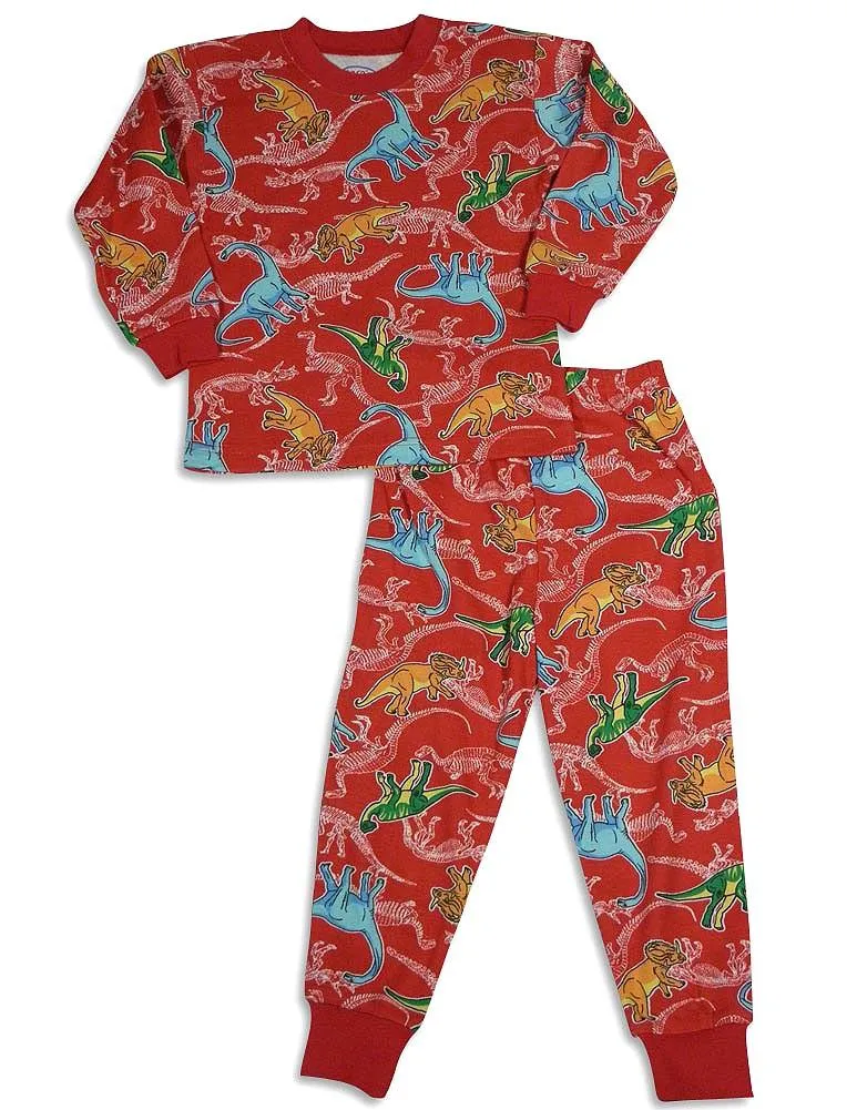 Sara's Prints Boys Girls Unisex Kids Long Sleeve 2 Piece Pajama Set, 32831