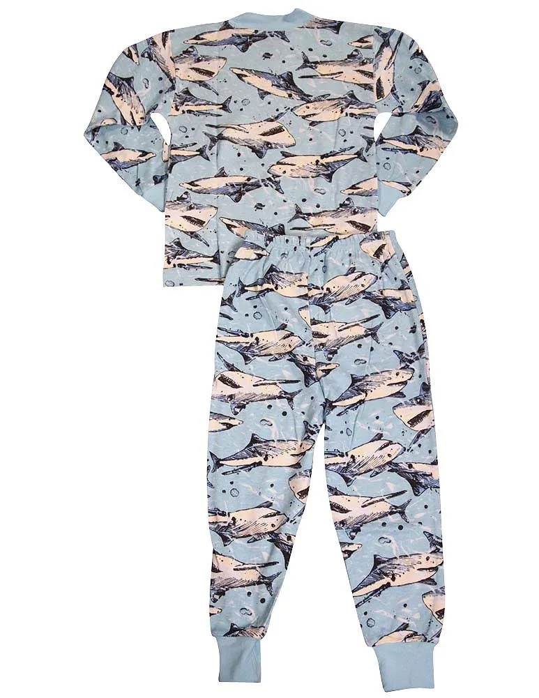 Sara's Prints Boys Girls Unisex Kids Long Sleeve 2 Piece Pajama Set, 32831