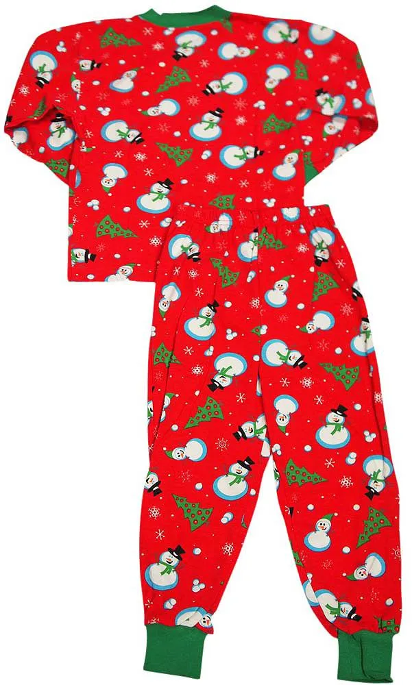 Sara's Prints Boys Girls Unisex Kids Long Sleeve 2 Piece Pajama Set, 32831