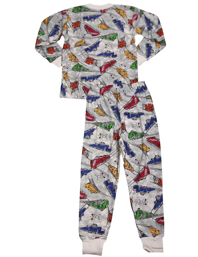 Sara's Prints Boys Girls Unisex Kids Long Sleeve 2 Piece Pajama Set, 32831