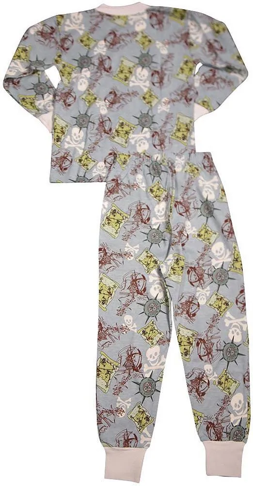 Sara's Prints Boys Girls Unisex Kids Long Sleeve 2 Piece Pajama Set, 32831