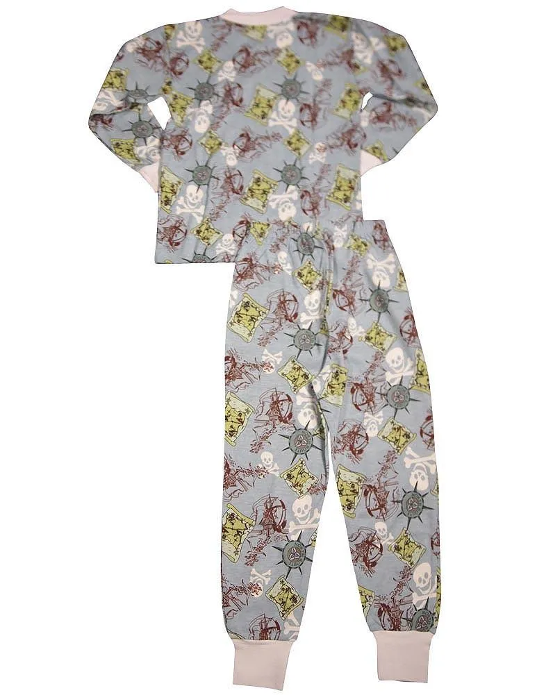 Sara's Prints Boys Girls Unisex Kids Long Sleeve 2 Piece Pajama Set, 32831