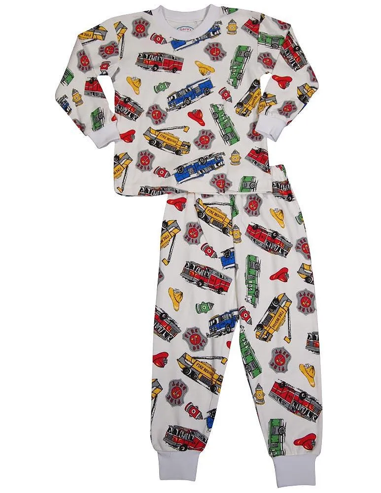 Sara's Prints Boys Girls Unisex Kids Long Sleeve 2 Piece Pajama Set, 32831