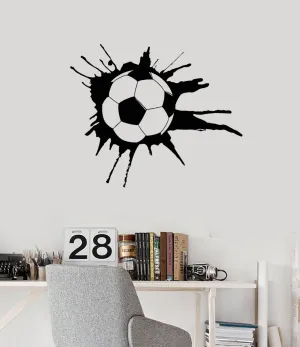 SnappySticker Soccer Football Sport Guaranteed Wall Sticker PVC Vinyl Easy to Stick (27 X 32)