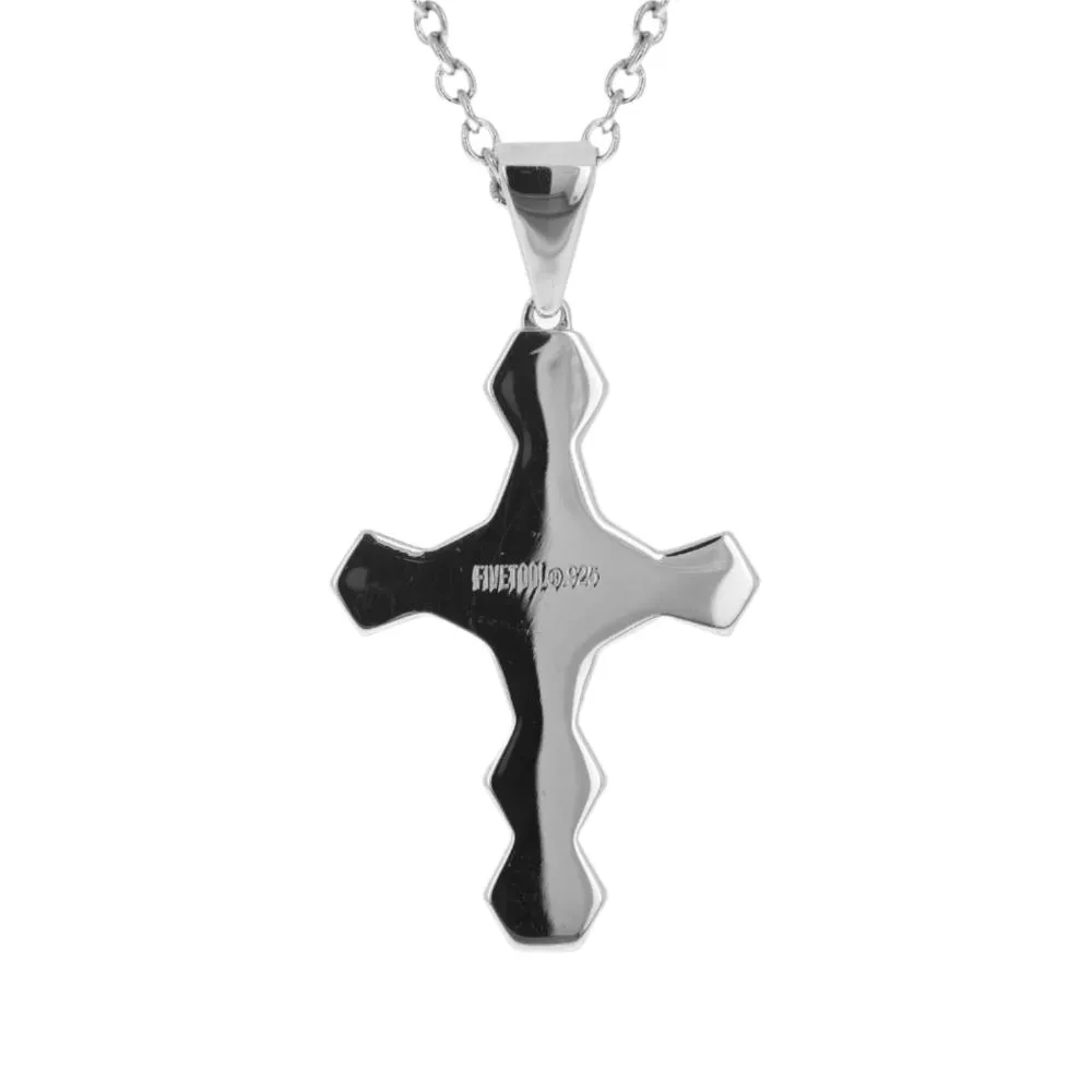 Soccer Ball Cross Necklace | Sterling