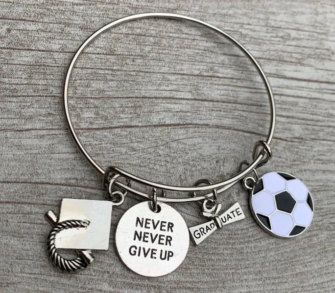 Soccer Graduation Bracelet- Pick Style