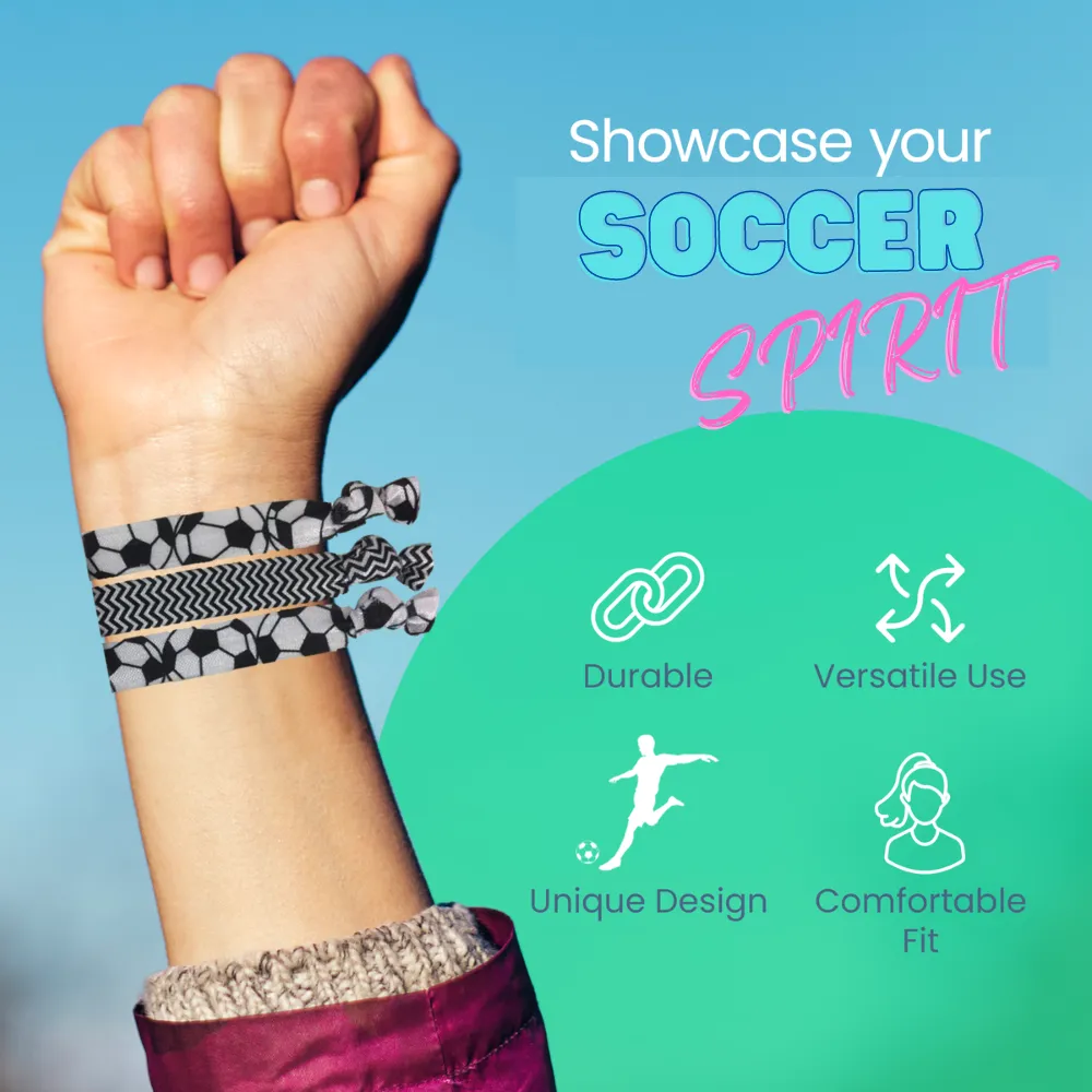 Soccer Hair Ties