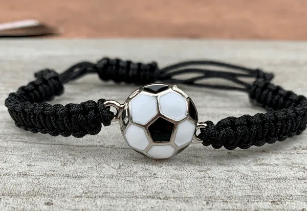 Soccer Rope Bracelet - Pick Color