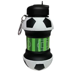 Soccer Silicone Collapsible Water Bottle