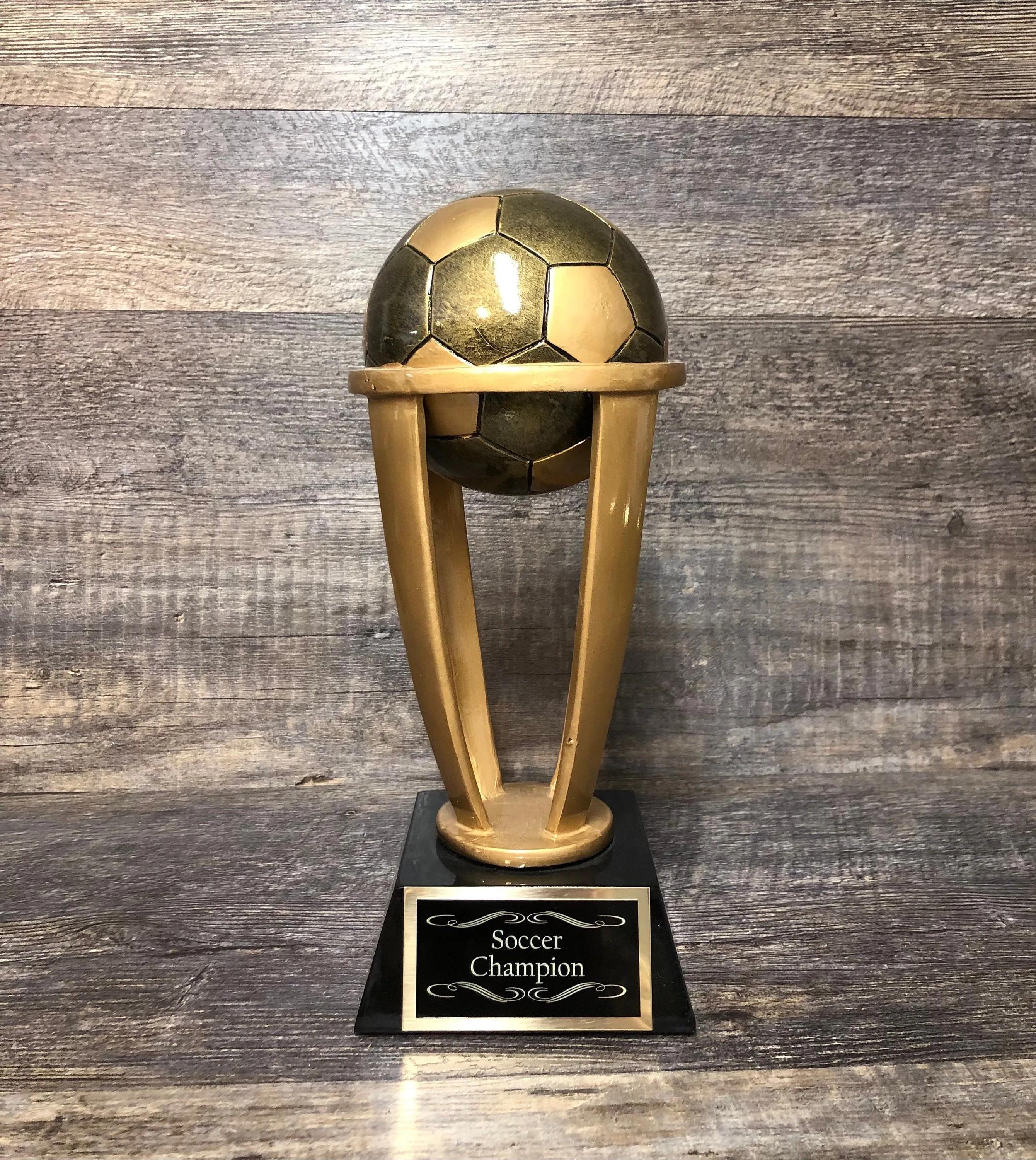 Soccer Trophy Fantasy Soccer 10.5" Tower Trophy Champion Winner Fantasy League Custom Trophy Team Sports Award  Free Engraving