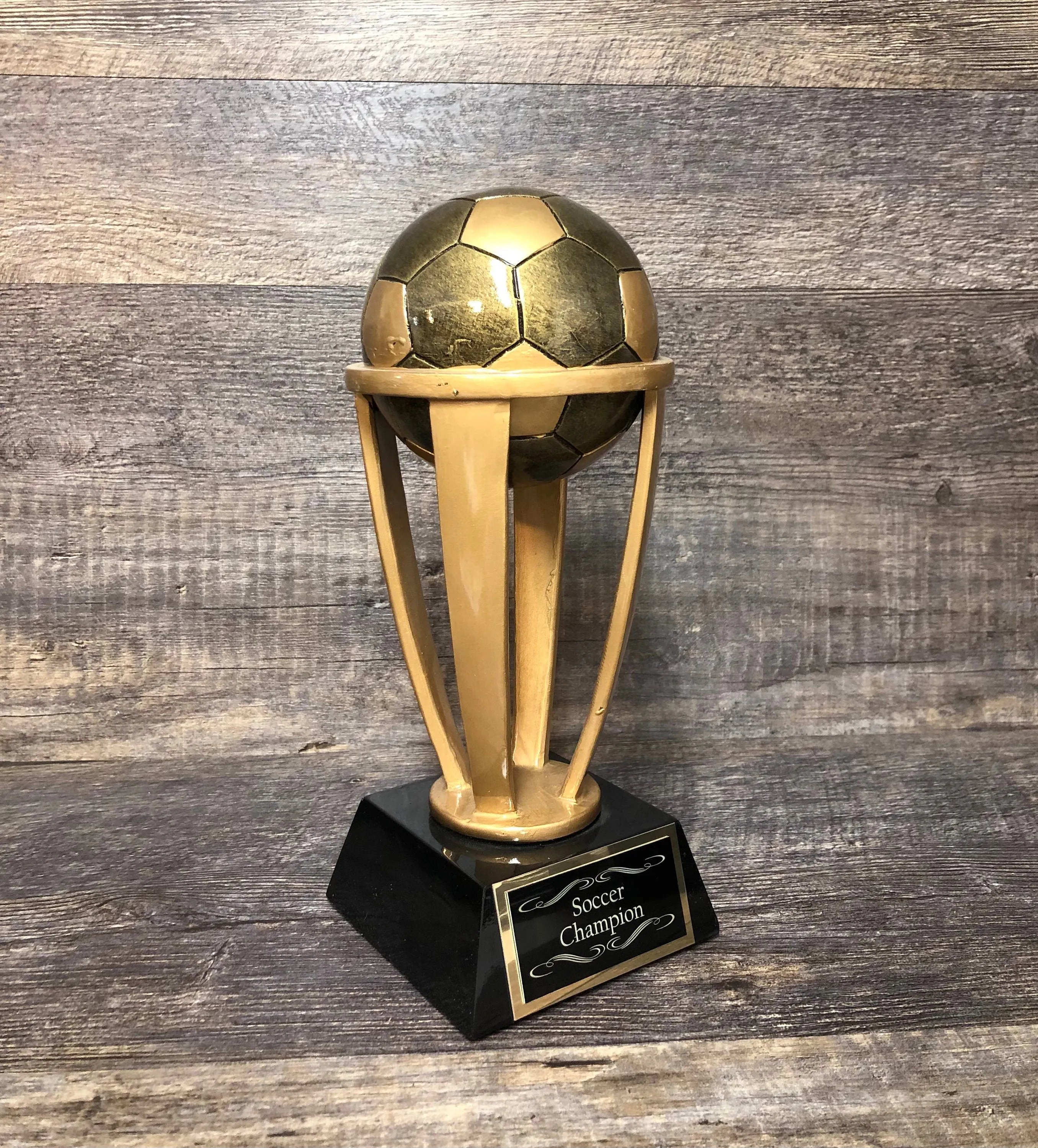 Soccer Trophy Fantasy Soccer 10.5" Tower Trophy Champion Winner Fantasy League Custom Trophy Team Sports Award  Free Engraving