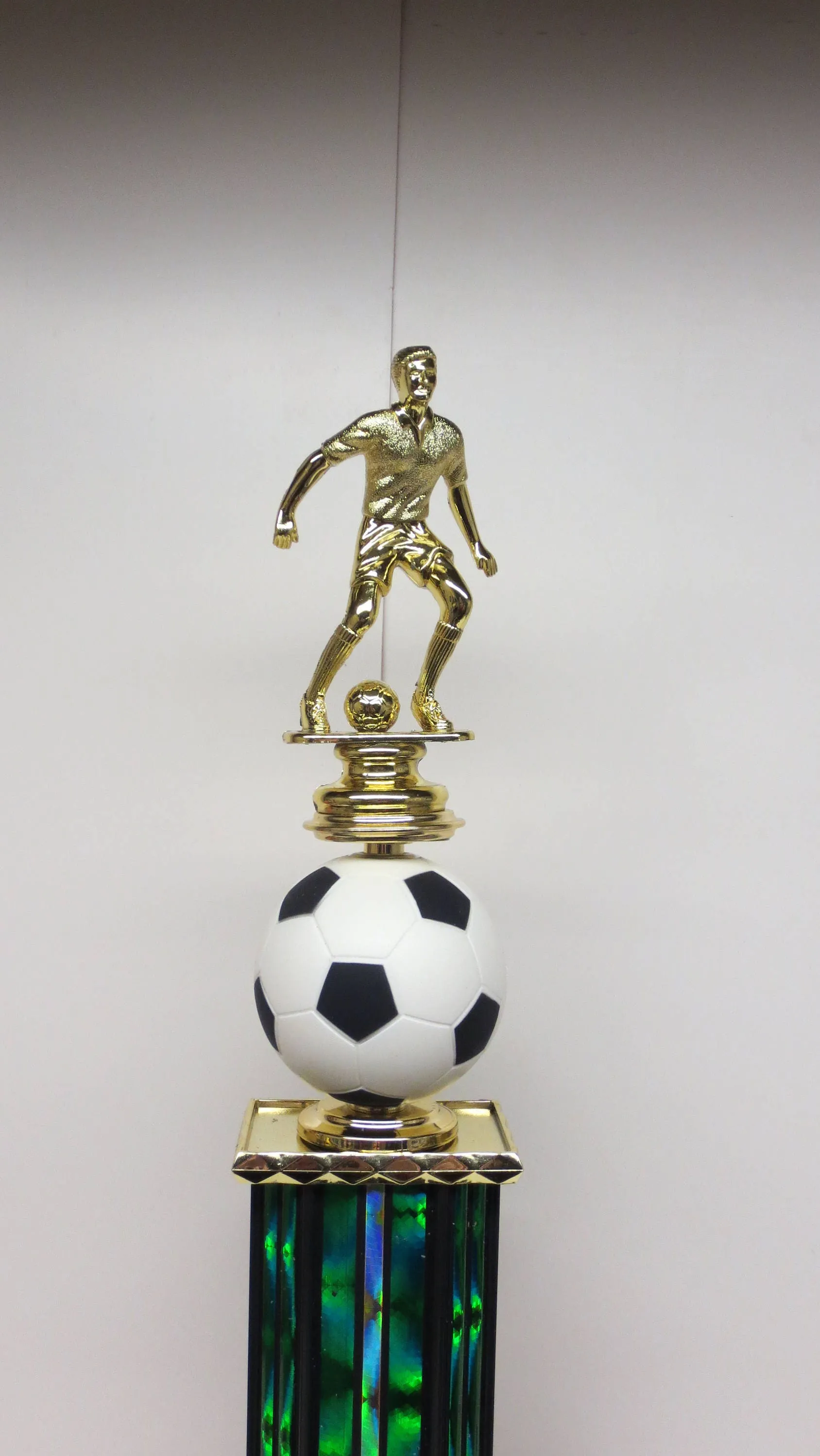 Soccer Trophy with Spinning Soccer Ball Personalized 16.5"  Soccer Award Winner Champion Champ Winning Team Award FREE ENGRAVING