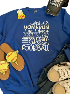 Softball Foul Ball Sweatshirt