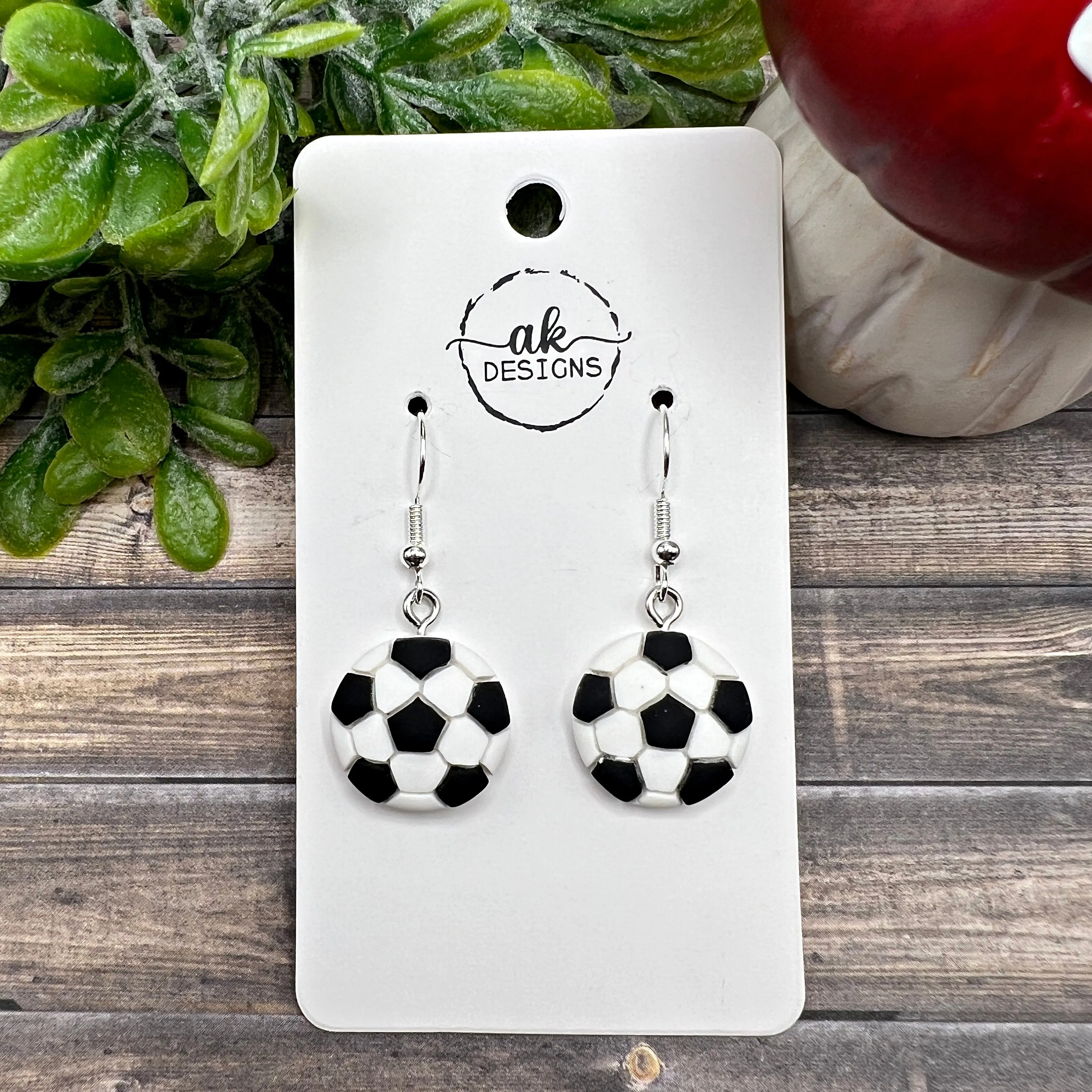 Sports Ball Soccer Football Ping Pong Table Tennis Volleyball Lightweight Resin  Earrings, Hypoallergenic Gift