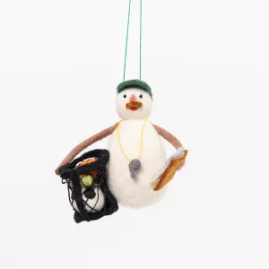 Sports Coach Snowman Ornament