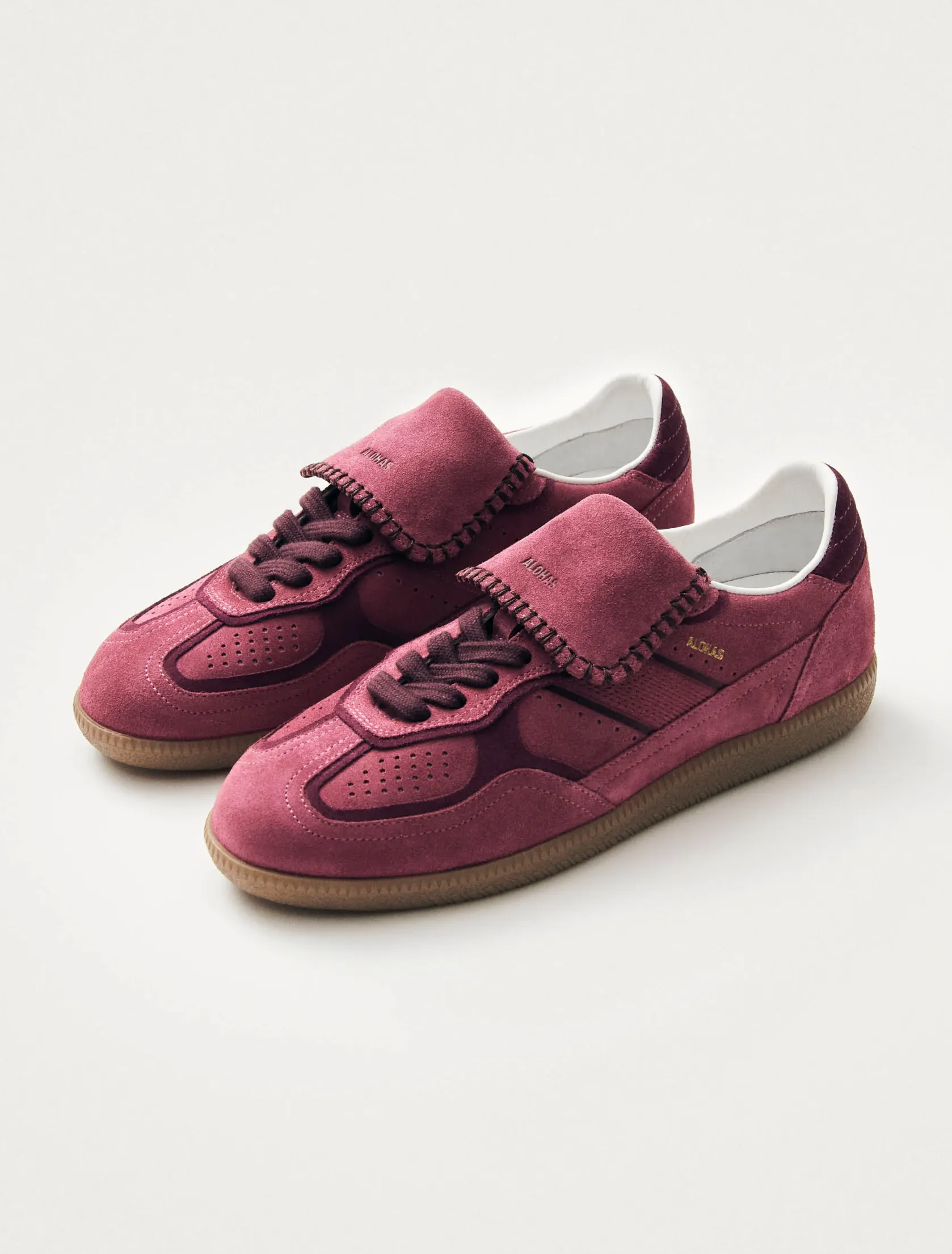 Tb. 490 Club Suede Raspberry Leather Sneakers