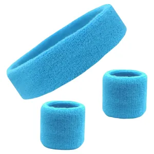 Teal Sweatband Set