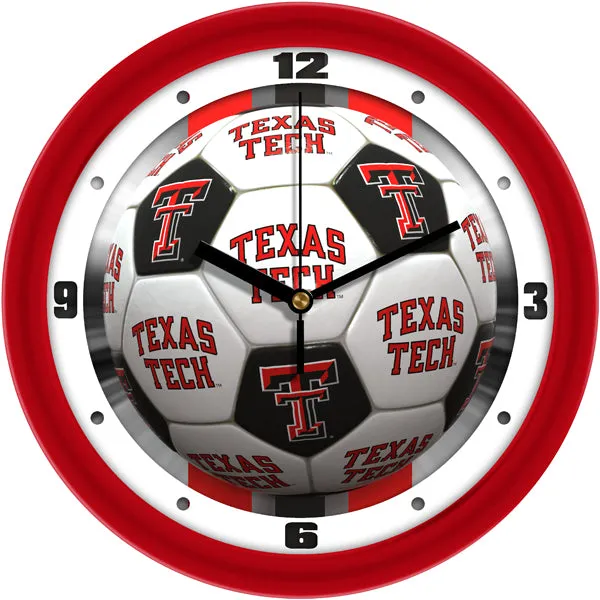 Texas Tech Wall Clock - Soccer