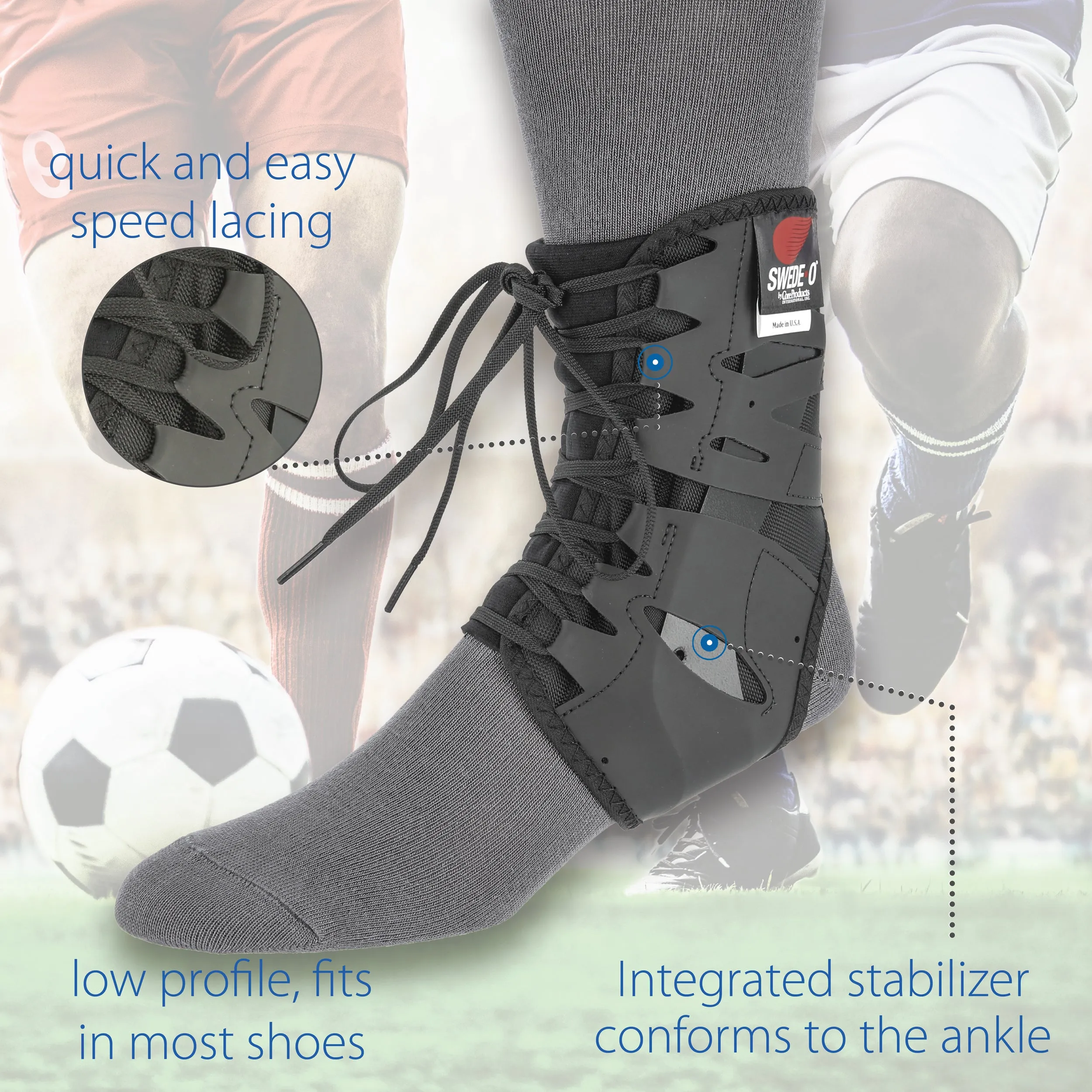 The Swede-O Tarsal Lok Ankle Brace