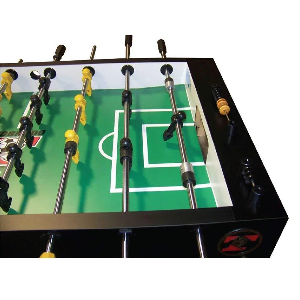 Tornado T-3000 Foosball Table in Matte Black (Coin)