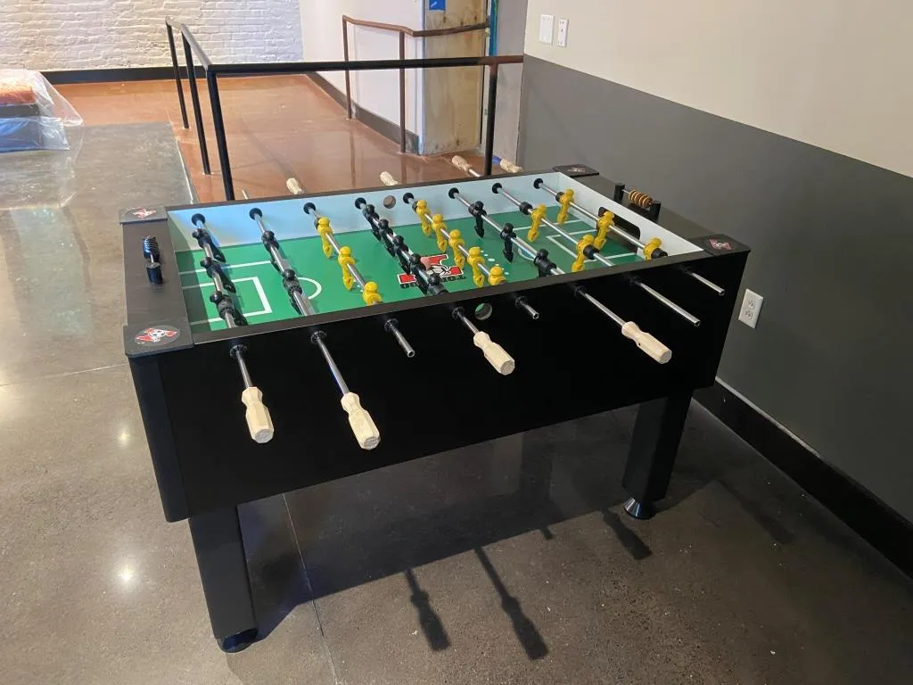 Tornado T-3000 Foosball Table in Matte Black (Coin)