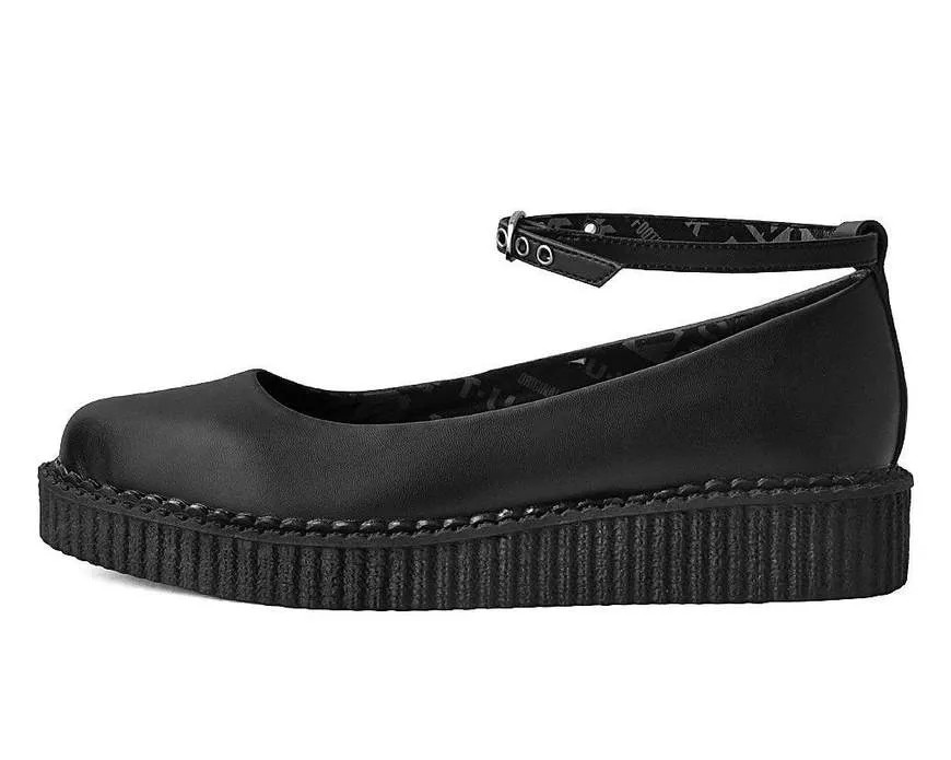 TUK Black Vegan Ballet Creeper A9729