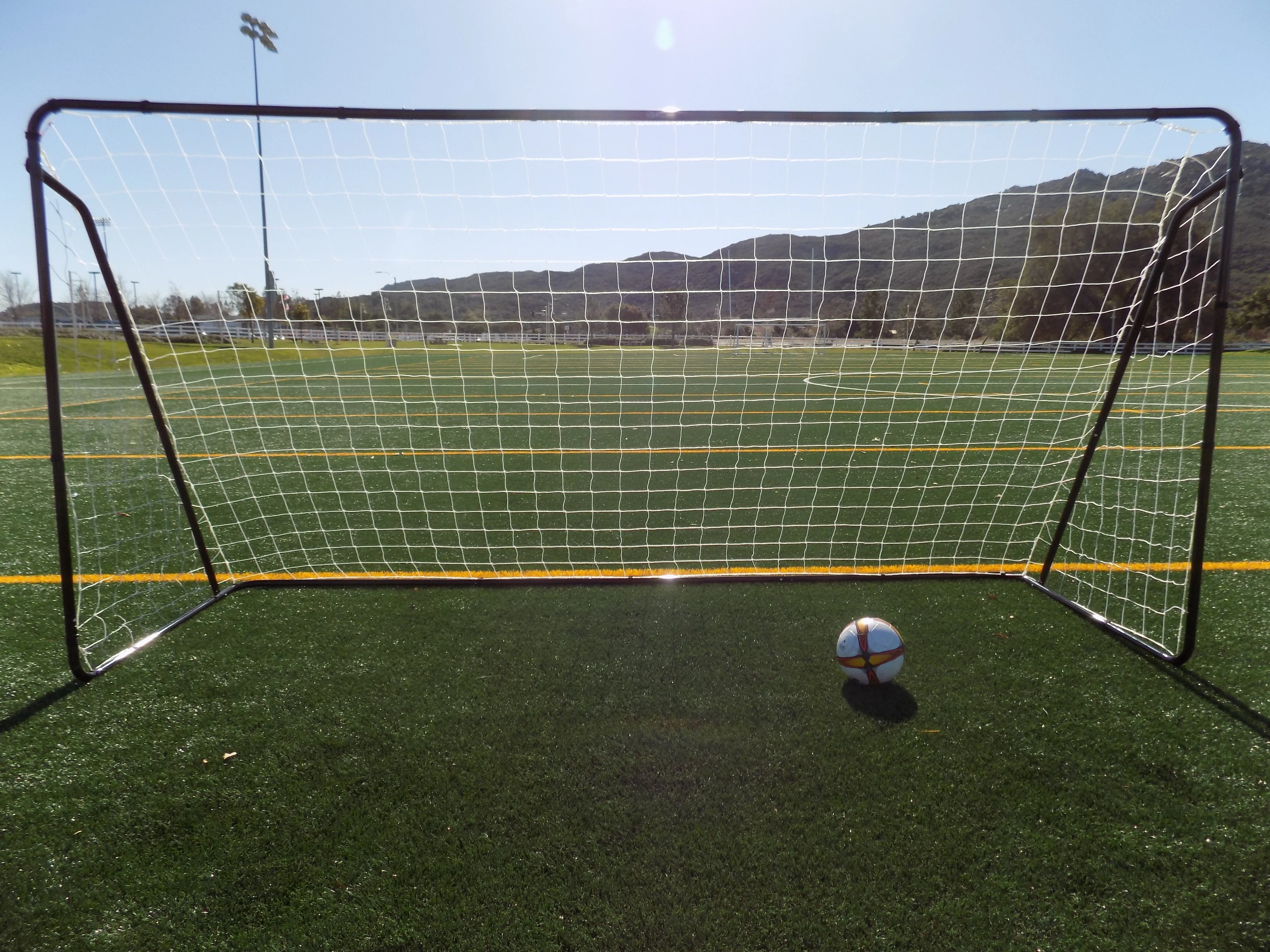 Vallerta® 12 X 6 Ft. Steel Soccer Goal w/Weatherproof Net