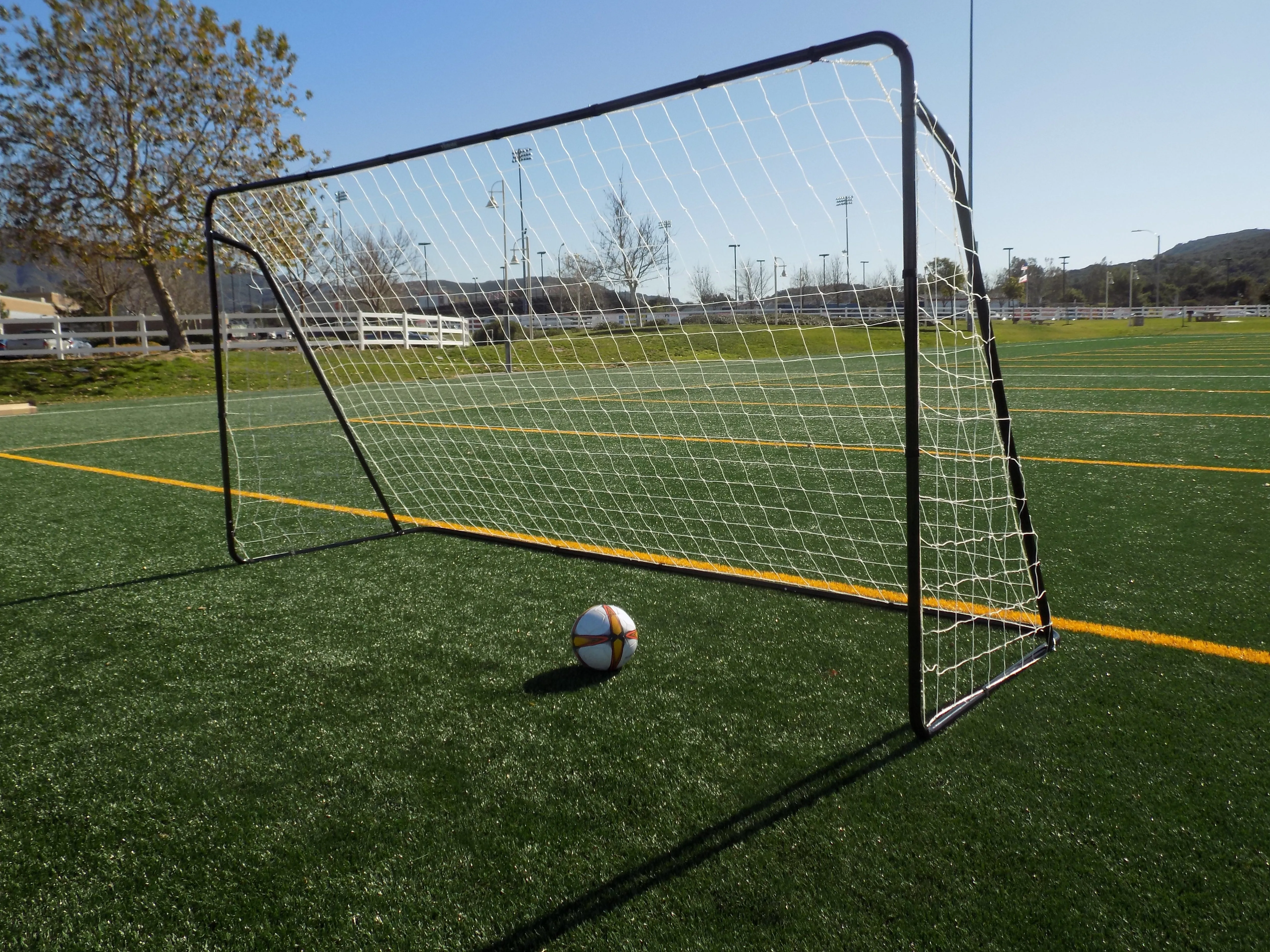 Vallerta® 12 X 6 Ft. Steel Soccer Goal w/Weatherproof Net