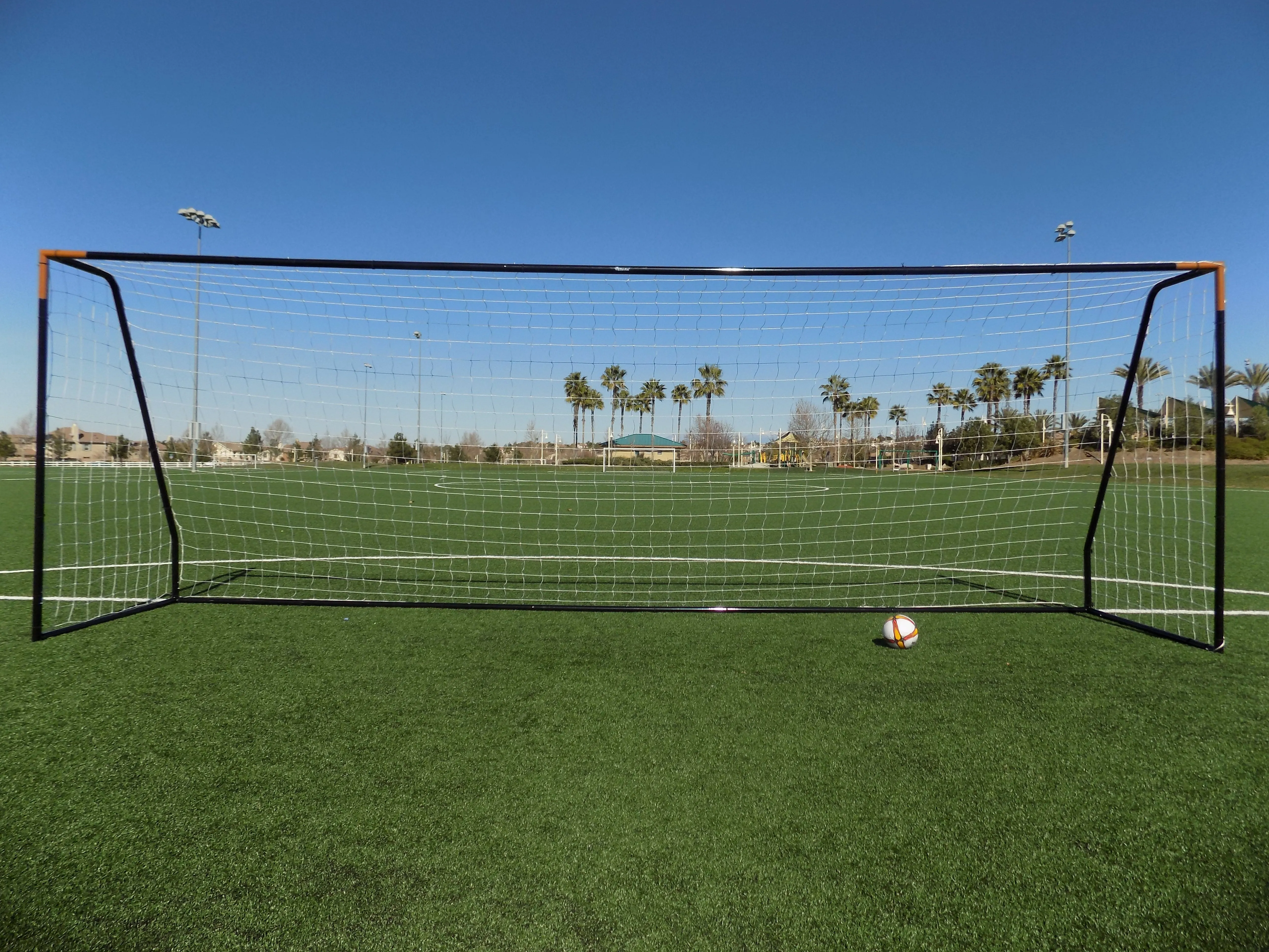 Vallerta® Premier 24 X 8 Ft. 2" Heavy Duty Steel Frame Goal w/Premium 4MM Net