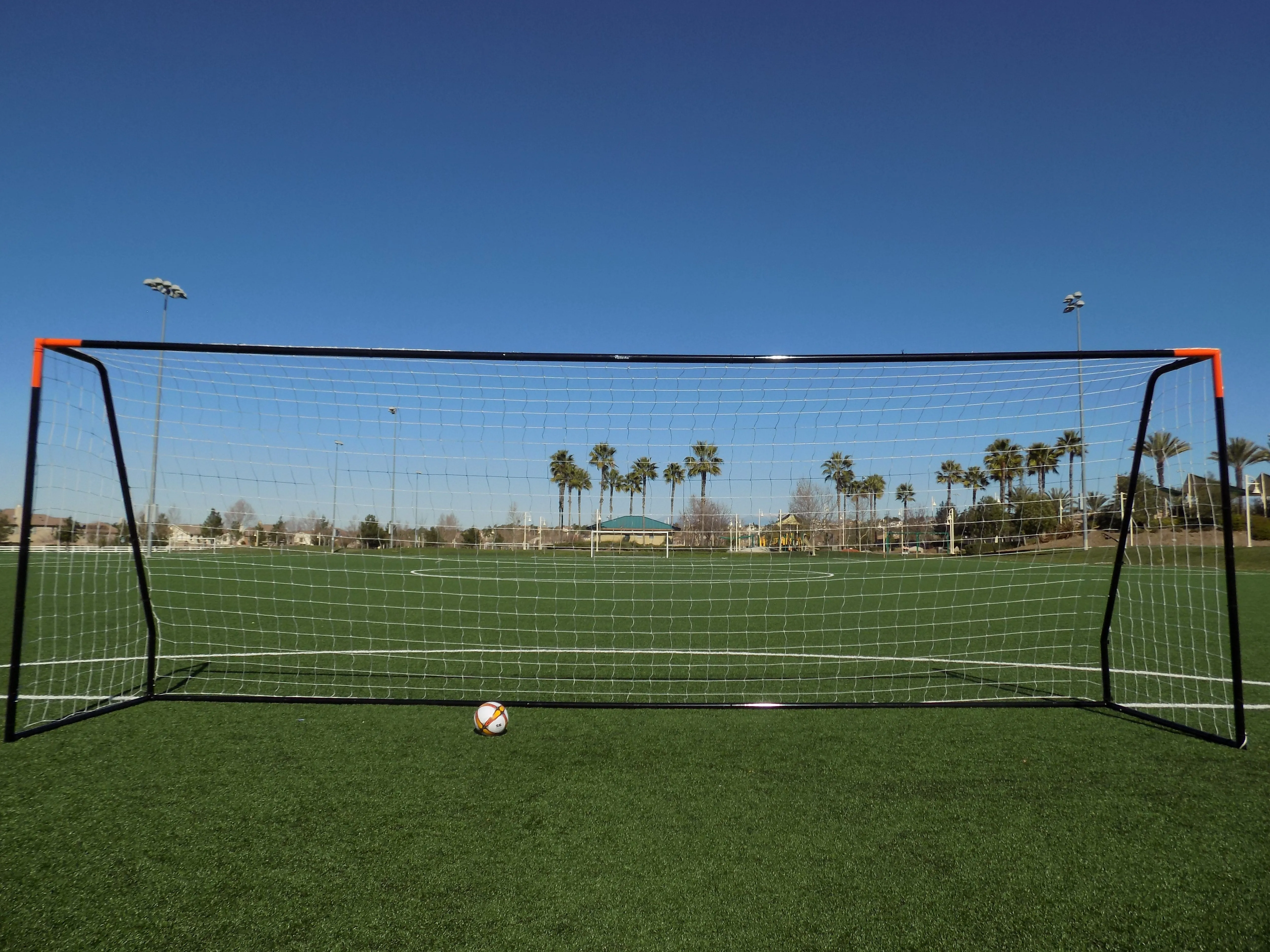 Vallerta® Premier 24 X 8 Ft. 2" Heavy Duty Steel Frame Goal w/Premium 4MM Net