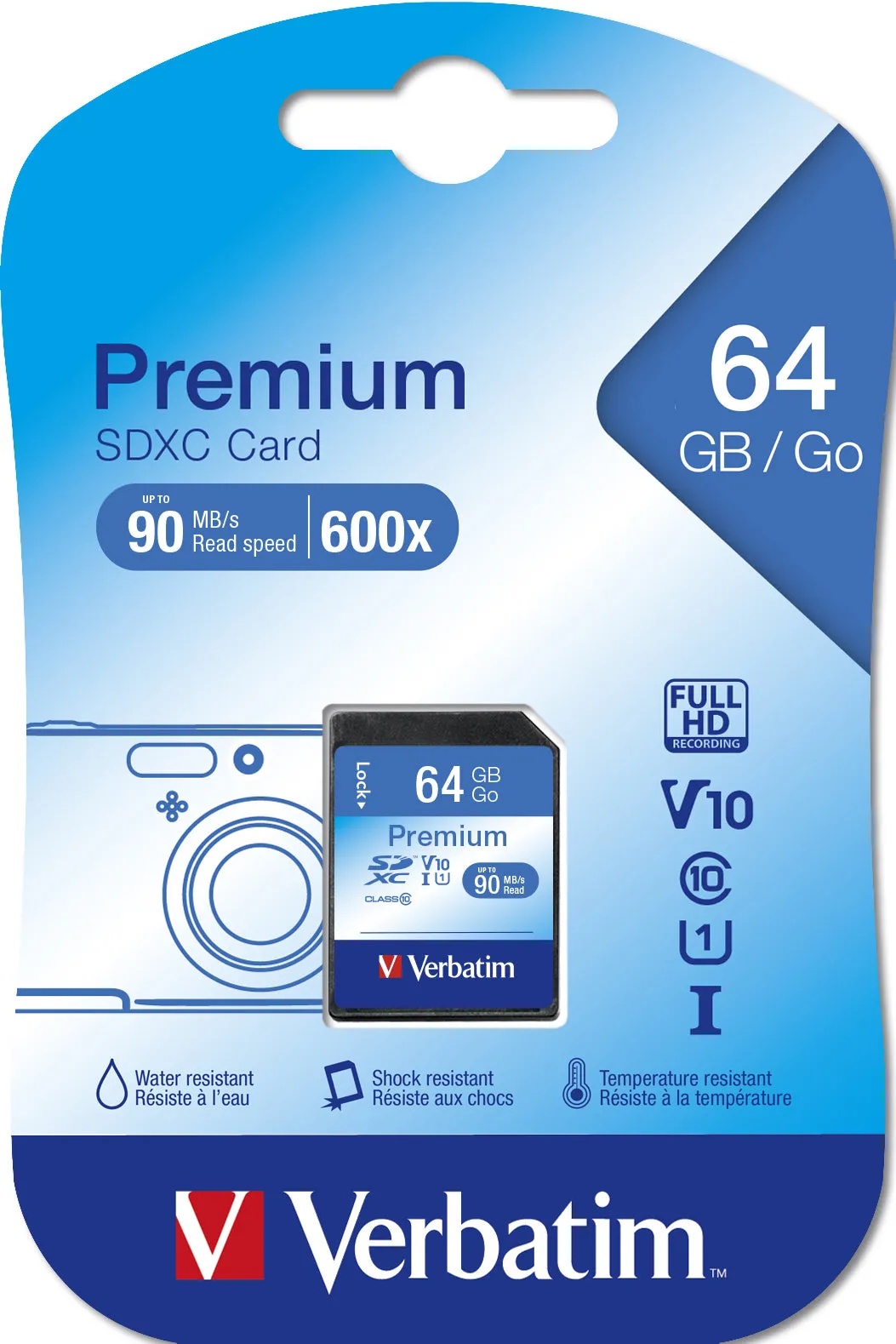 Verbatim Premium - Flash Memory Card - 64 Gb - Sdxc