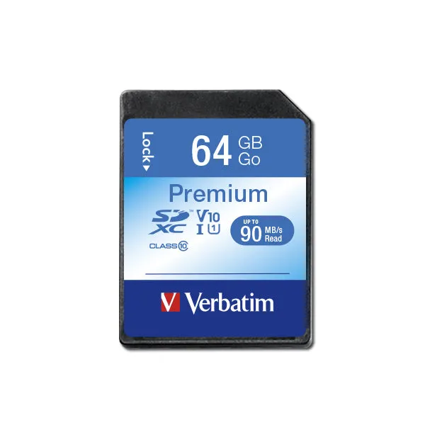 Verbatim Premium - Flash Memory Card - 64 Gb - Sdxc